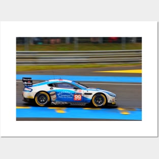 Aston Martin V8 Vantage 24 Hours of Le Mans 2016 Posters and Art